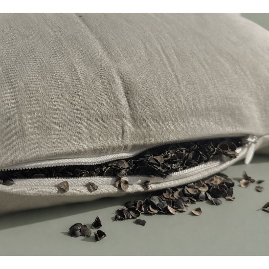 Handmade Buckwheat Pillow Neck Pain Relief – Adjustable Support – 5 Sizes