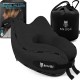 Massage Travel Pillow Pink - Memory Foam Neck Cushion - Flight Pillow