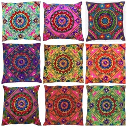 Velvet Cushion Covers Mayfair Piped Edge Large Zipped Cushions Cover Home Decor