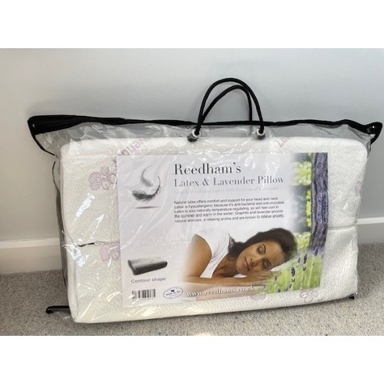 Natural latex premium bed pillow Orthopedic Head Neck Support standard size