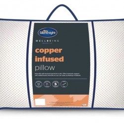 Wellbeing Copper Pillow Infused Sleep Enhancing Bed Support Healing