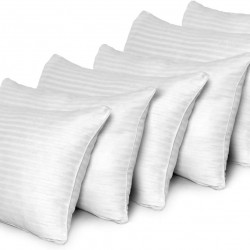Hotel Quality Stripe Pillows Luxury Soft Hollowfibre Filled 2/4/6 Pack