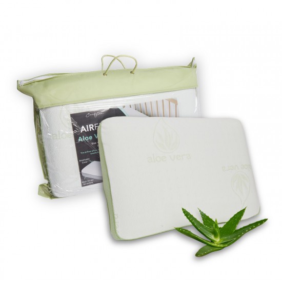 LUXURY PAIR OF BAMBOO ANTI-BACTERIAL ANTI-ALLERGY NECK BACK SUPPORT BED PILLOWS