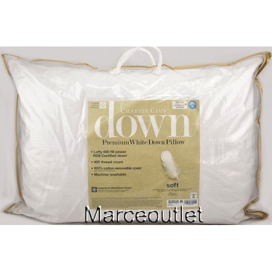 PREMIUM DOWN PILLOW STANDARD COTTON DUCK MEDIUM
