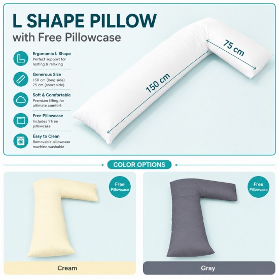 Bolster Pillow Long Orthopaedic Full Body Support Pregnancy Maternity Cushion