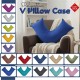 L Shape Pillowcase Polycotton Orthopedic Maternity L Pillow Cover Case in 3Color