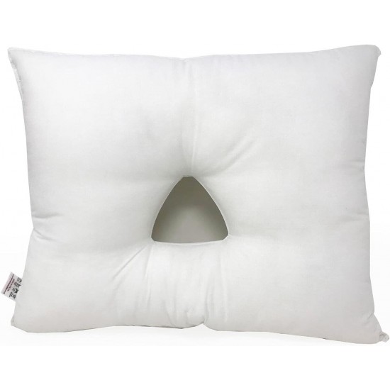 Ear Hole Pillow Relieves Ear Infections for Side Sleeping with 2 Pillowcases