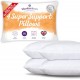 Hotel Quality Gusseted Pillows 4 Inch Hollowfibre Firm Side Sleeper Neck Support