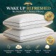 Hotel Quality Gusseted Pillows 4 Inch Hollowfibre Firm Side Sleeper Neck Support