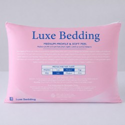 Natural Talalay Latex Pillow Dual Contour Profile & Medium Feel