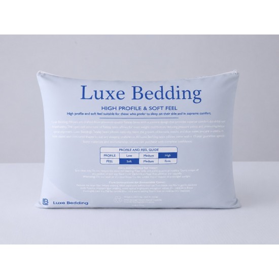 Natural Talalay Latex Pillow Dual Contour Profile & Medium Feel
