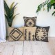 Halo Fringed Plain Velvet Cushion Multiple Colours Available