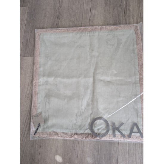 Halo Fringed Plain Velvet Cushion Multiple Colours Available
