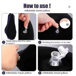 Inflatable Wedge Pillow for Travel Lightweight Lumbar Leg Support Pillow Yoga Po