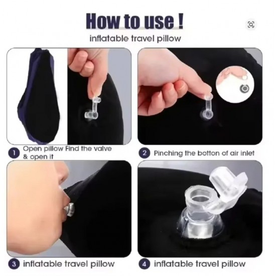 Inflatable Wedge Pillow for Travel Lightweight Lumbar Leg Support Pillow Yoga Po