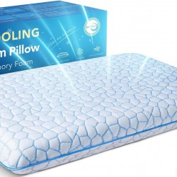 Ultra-Thin Flat Pillow for Sleeping Low Profile Pillow 60 × 40 × 6cm Memory Foam