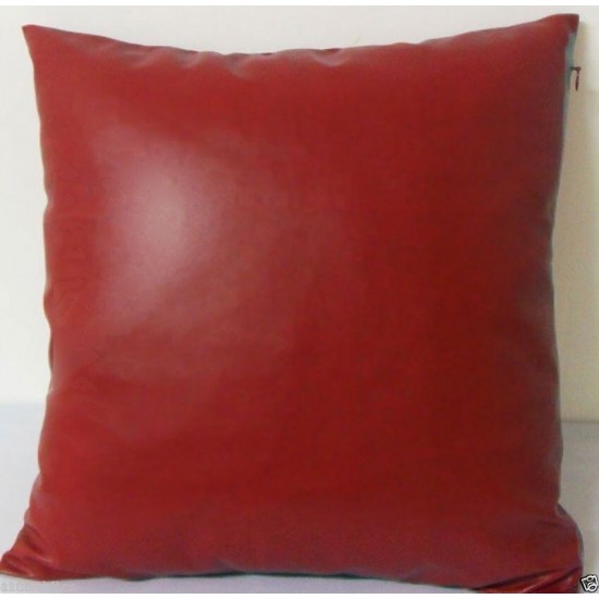 Leather Pillow Cover Throw Cushion Case Covers Hair Decorative Genuine Hide 38