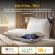 Luxury Gold Piping Box Pillow 48x74cm Hollowfibre White Hotel Style