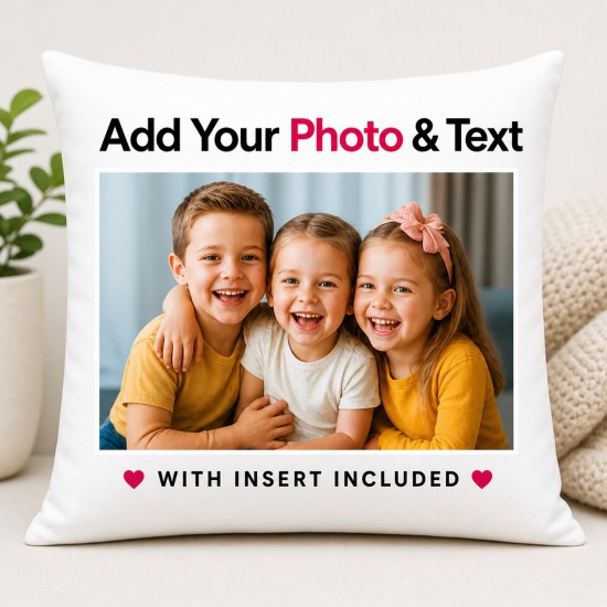 Personalised Photo Pillow 75x45cm With Filling Picture Cushion Gift