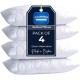 4 Pack Premium Hotel Quality Pillows – Quilted Cover & Soft Hollowfibre Filling