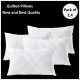 2 Pack Hotel Quality Stripe Pillows Luxury Soft Hollowfibre Filled