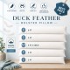 Duck Feather &Down Bolster Pillow FULL Body Support Extra Filled Bolster Cushion