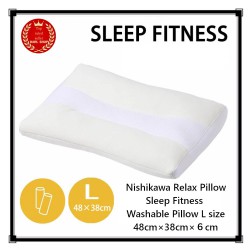 Relax Pillow Sleep Fitness Washable Pillow L size 48×38×6cm Soft Pipe