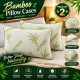 2 Pack Of Bamboo Pillows Anti-Allergy Bed Pillows for Back And Neck Support