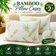 2 Pack Of Bamboo Pillows Anti-Allergy Bed Pillows for Back And Neck Support