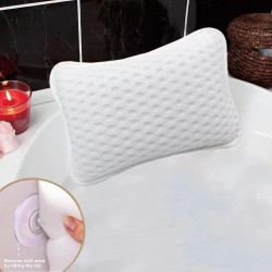 Bath Pillow Luxury Waterproof Non Slip Bathtub Headrest Cushion Neck Support Spa